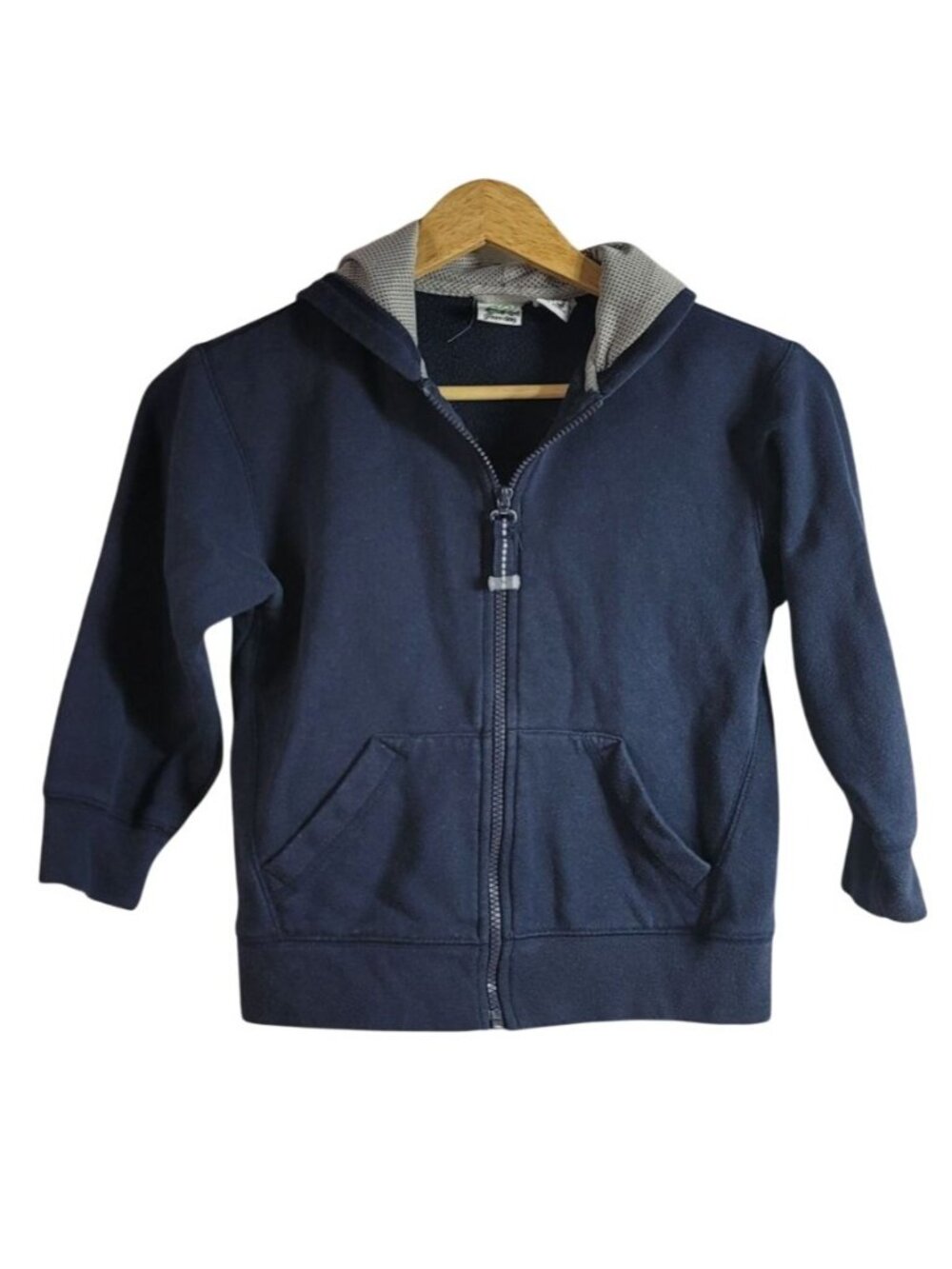 Greendog Boys Hoodie Blue Navy Size 6 Sweatshirt Full Zip Pockets Long Sleeve